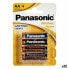 Фото #1 товара Щелочные батарейки Panasonic 1x4 LR6APB LR6 AA (12 штук)