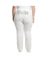 Plus Size Bride Big Bling Velour Track Pants