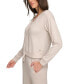 ფოტო #3 პროდუქტის Women's Hacci Boxy Drop Shoulder Henley Top