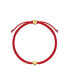 ფოტო #1 პროდუქტის Enchanting Love - Red String Gold Heart Charm Bracelet