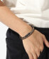 Фото #2 товара Modern leather double bracelet 1580495