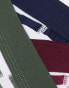 Фото #6 товара ASOS DESIGN 3 pack jersey trunks in navy stripe