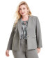 ფოტო #1 პროდუქტის Plus Size One-Button Blazer