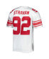 Men's Michael Strahan White New York Giants Super Bowl XLII Authentic Throwback Retired Player Jersey
