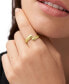 ფოტო #2 პროდუქტის Harlow Linear Texture Gold-Tone Stainless Steel Wrap Ring