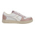 Фото #1 товара Diadora Magic Basket Low Icona Lace Up Womens Pink, White Sneakers Casual Shoes