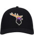 Men's Black Deer Animal Collection Forest Views Trucker Snapback Hat