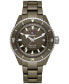 Men's Swiss Automatic Captain Cook Diver Olive Ceramic Bracelet Watch 43mm