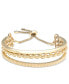 ფოტო #1 პროდუქტის Gold-Tone Twisted Slider Bracelet, Created for Macy's