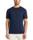 Фото #1 товара Men's Contrast-Trim Textured Short Sleeve T-Shirt