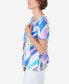 ფოტო #5 პროდუქტის Women's Double Strap Broken Chevron Tee