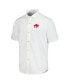 Tommy Men's Bahama White Buffalo Bills Sport Coconut Point Palm Vista IslandZone Button-Up Camp Shirt