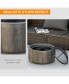 Фото #3 товара 18" Wood-Burning Fire Pit with Spark Cover & Poker