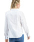 Фото #2 товара Women's Roll-Tab Button-Front Shirt