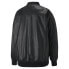 Фото #3 товара Puma T7 Faux Leather Full Zip Bomber Jacket Womens Black Casual Athletic Outerwe