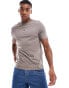 ASOS DESIGN standard t-shirt in brown with street back print Falkenbraun, XS - Chest 36 - фото #2