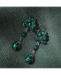 ფოტო #3 პროდუქტის Women's Green Flora Teardrop Earrings