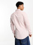 ASOS DESIGN stretch slim work shirt in pink check