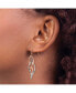 ფოტო #2 პროდუქტის Stainless Steel Polished Rose plated Dangle Earrings
