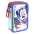 CERDA GROUP Giotto Premium PVC Mickey Triple Filled Pencil Case