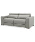 Фото #1 товара Nevio 82" 2-Pc. Leather Sectional with 2 Power Recliners and Headrests, Created For Macy's