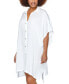 Фото #3 товара Vacay Button-Up Shirt Cover-Up