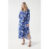 Фото #1 товара SALSA JEANS Floral Print Midi Long Sleeve Midi Dress