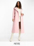 Фото #1 товара Forever New Petite oversized open maxi coat in powder pink