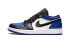 Кроссовки Nike Air Jordan 1 Low Royal Toe (Белый, Синий, Черный)