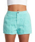 Фото #1 товара Juniors' Daylight Cotton High-Rise Zip-Fly Shorts