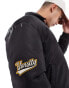 Фото #4 товара ASOS DESIGN oversized bomber jacket in black with badges