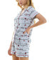 ფოტო #4 პროდუქტის Women's 2-Pc. Printed Short Pajamas Set