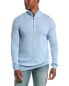 Фото #1 товара Forte Cashmere 1/4-Zip Cashmere Mock Sweater Men's
