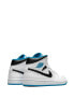 Jordan Air Jordan 1 Mid "Laser Blue" 减震耐磨防滑 中帮 复古篮球鞋 男款 白蓝色