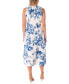 ფოტო #2 პროდუქტის Women's Belted Floral Jacquard Midi Dress