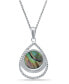 Фото #1 товара Macy's abalone Inlay Center Pendant Necklace