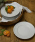 Фото #3 товара Everyday Whiteware Beaded Dinner Plate 4 Piece Set