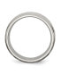 ფოტო #2 პროდუქტის Titanium Polished and Hammered Beveled Edge Wedding Band Ring