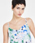 Фото #5 товара Women's Floral-Print Cowlneck Top, Created for Macy's