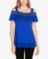 Фото #1 товара Women's Embellished Cold-Shoulder Top