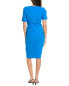 Tahari Asl Knotted Sheath Dress Women's Blue 16