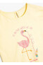 Sarı Kadın T-Shirt 4SMG10109AK-Y