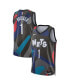 Фото #1 товара Men's and Women's Mikal Bridges Black Brooklyn Nets 2023/24 Swingman Jersey - City Edition