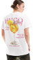 ASOS DESIGN oversized t-shirt with hugo spritz graphic in white