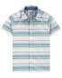Toddler Baja Stripe Button-Front Short Sleeve Shirt 2T