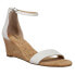 Фото #4 товара VANELi Monir Wedge Womens White Casual Sandals 308157
