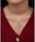 ფოტო #2 პროდუქტის Princess Ariel Silver Flash Plated Rainbow Glitter Pendant Necklace, 18''