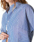 ფოტო #4 პროდუქტის Women's Striped Oversized Seamed Shirt