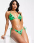 Candypants triangle sequin bikini top in green grün, 40 - фото #4