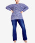 Фото #4 товара Plus Size Charli Cable Round Neck Sweater